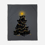 Meowy Christmas Tree-None-Fleece-Blanket-worlddominationforcats