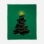 Meowy Christmas Tree-None-Fleece-Blanket-worlddominationforcats