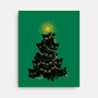 Meowy Christmas Tree-None-Stretched-Canvas-worlddominationforcats