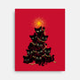 Meowy Christmas Tree-None-Stretched-Canvas-worlddominationforcats