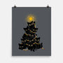 Meowy Christmas Tree-None-Matte-Poster-worlddominationforcats