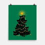 Meowy Christmas Tree-None-Matte-Poster-worlddominationforcats