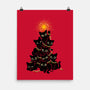 Meowy Christmas Tree-None-Matte-Poster-worlddominationforcats