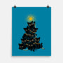 Meowy Christmas Tree-None-Matte-Poster-worlddominationforcats