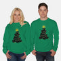 Meowy Christmas Tree-Unisex-Crew Neck-Sweatshirt-worlddominationforcats