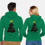 Meowy Christmas Tree-Unisex-Zip-Up-Sweatshirt-worlddominationforcats