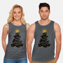 Meowy Christmas Tree-Unisex-Basic-Tank-worlddominationforcats
