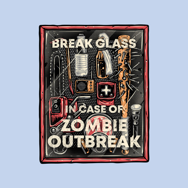 In Case Of Zombie Outbreak-None-Glossy-Sticker-glitchygorilla