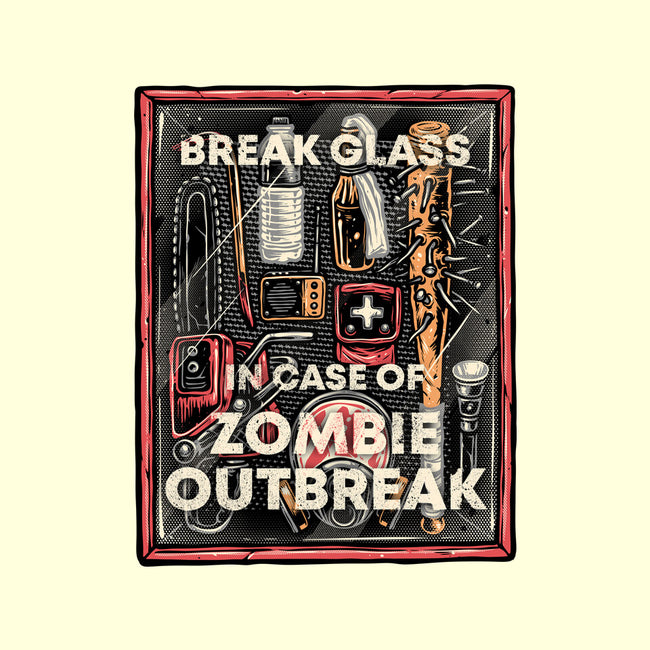 In Case Of Zombie Outbreak-Mens-Basic-Tee-glitchygorilla