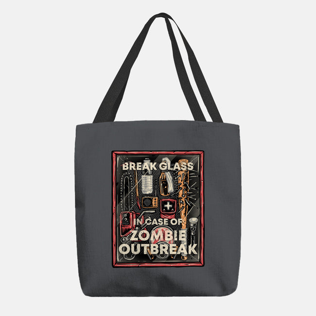 In Case Of Zombie Outbreak-None-Basic Tote-Bag-glitchygorilla