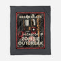 In Case Of Zombie Outbreak-None-Fleece-Blanket-glitchygorilla