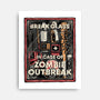 In Case Of Zombie Outbreak-None-Stretched-Canvas-glitchygorilla
