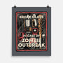 In Case Of Zombie Outbreak-None-Matte-Poster-glitchygorilla