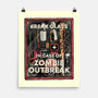 In Case Of Zombie Outbreak-None-Matte-Poster-glitchygorilla