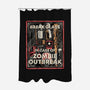 In Case Of Zombie Outbreak-None-Polyester-Shower Curtain-glitchygorilla