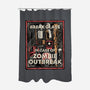 In Case Of Zombie Outbreak-None-Polyester-Shower Curtain-glitchygorilla