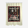 In Case Of Zombie Outbreak-None-Polyester-Shower Curtain-glitchygorilla