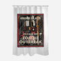 In Case Of Zombie Outbreak-None-Polyester-Shower Curtain-glitchygorilla