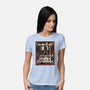 In Case Of Zombie Outbreak-Womens-Basic-Tee-glitchygorilla