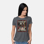 In Case Of Zombie Outbreak-Womens-Basic-Tee-glitchygorilla