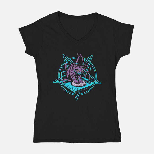 The Dough Summoner-Womens-V-Neck-Tee-Diego Gurgell