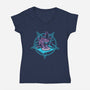 The Dough Summoner-Womens-V-Neck-Tee-Diego Gurgell