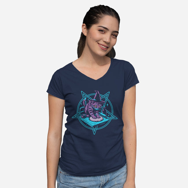 The Dough Summoner-Womens-V-Neck-Tee-Diego Gurgell