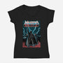 Masters Of The Dark Side-Womens-V-Neck-Tee-NMdesign