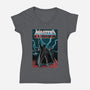 Masters Of The Dark Side-Womens-V-Neck-Tee-NMdesign