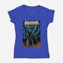 Masters Of The Dark Side-Womens-V-Neck-Tee-NMdesign