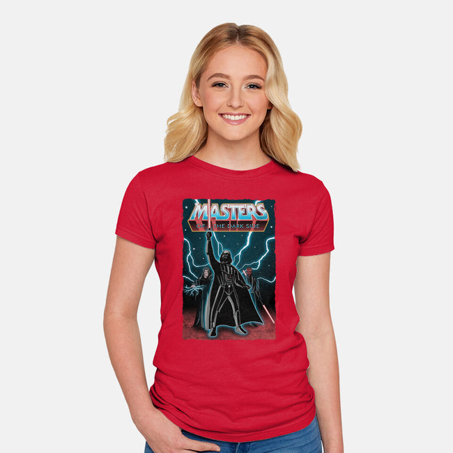 Masters Of The Dark Side-Womens-Fitted-Tee-NMdesign