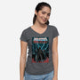 Masters Of The Dark Side-Womens-V-Neck-Tee-NMdesign