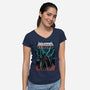 Masters Of The Dark Side-Womens-V-Neck-Tee-NMdesign