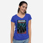 Masters Of The Dark Side-Womens-V-Neck-Tee-NMdesign