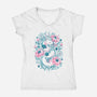 Blossom Spirit-Womens-V-Neck-Tee-Arigatees
