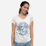 Blossom Spirit-Womens-V-Neck-Tee-Arigatees