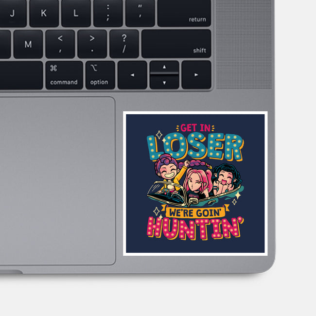 Mean Hunters-None-Glossy-Sticker-teesgeex