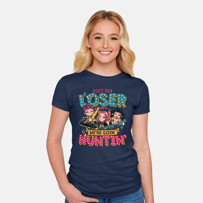Mean Hunters-Womens-Fitted-Tee-teesgeex