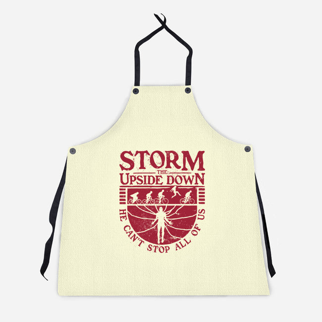 Storm The Upside Down-Unisex-Kitchen-Apron-teesgeex