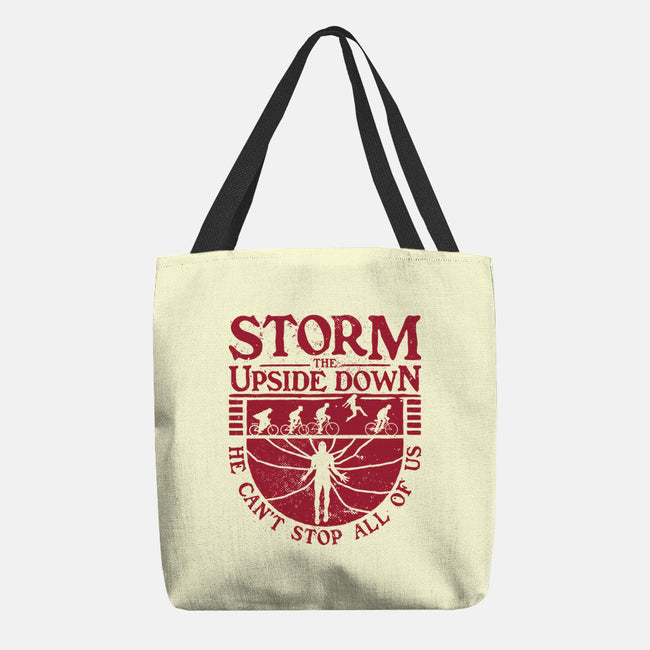 Storm The Upside Down-None-Basic Tote-Bag-teesgeex