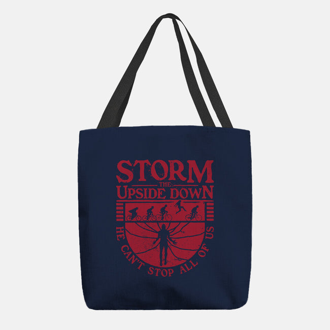 Storm The Upside Down-None-Basic Tote-Bag-teesgeex