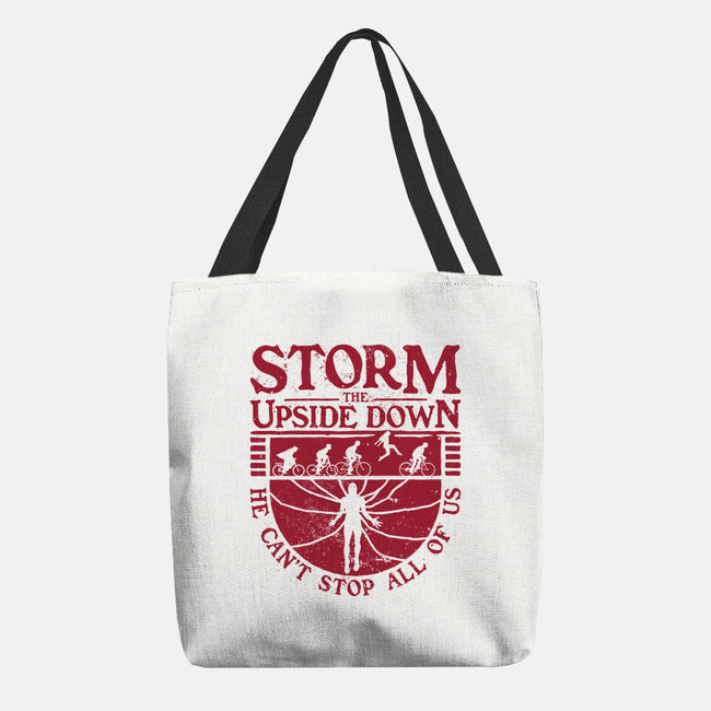 Storm The Upside Down-None-Basic Tote-Bag-teesgeex