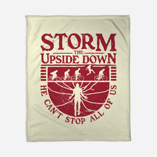 Storm The Upside Down-None-Fleece-Blanket-teesgeex