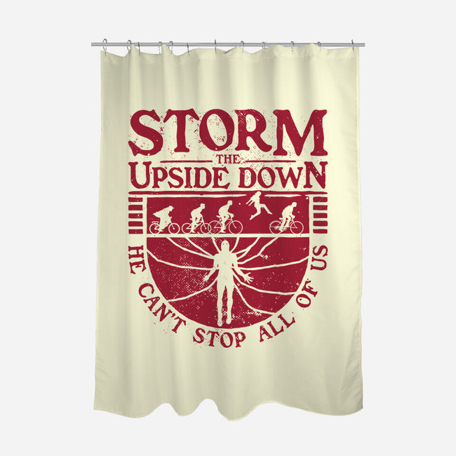Storm The Upside Down-None-Polyester-Shower Curtain-teesgeex