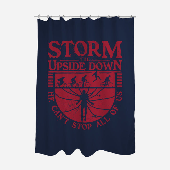 Storm The Upside Down-None-Polyester-Shower Curtain-teesgeex
