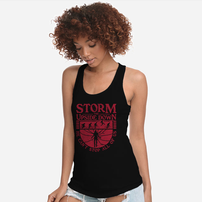 Storm The Upside Down-Womens-Racerback-Tank-teesgeex
