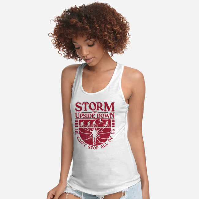 Storm The Upside Down-Womens-Racerback-Tank-teesgeex