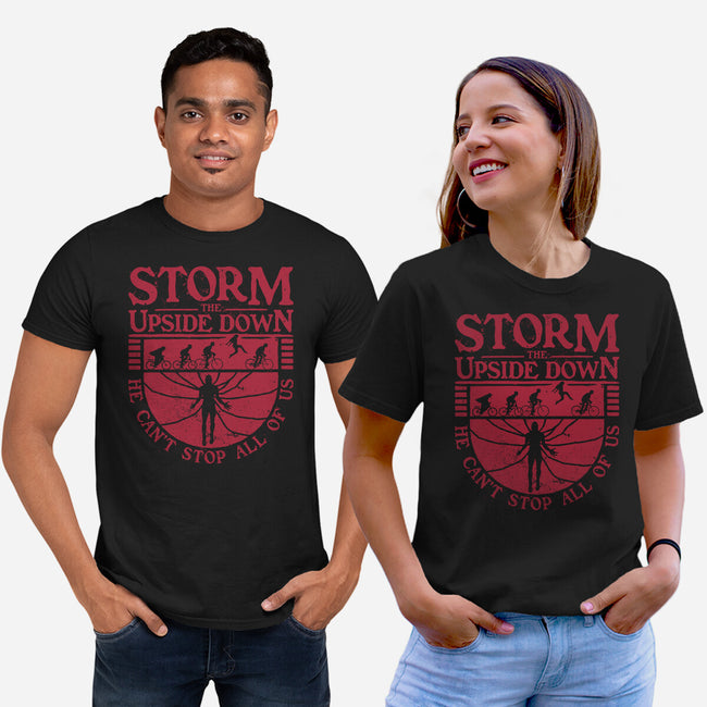 Storm The Upside Down-Unisex-Basic-Tee-teesgeex