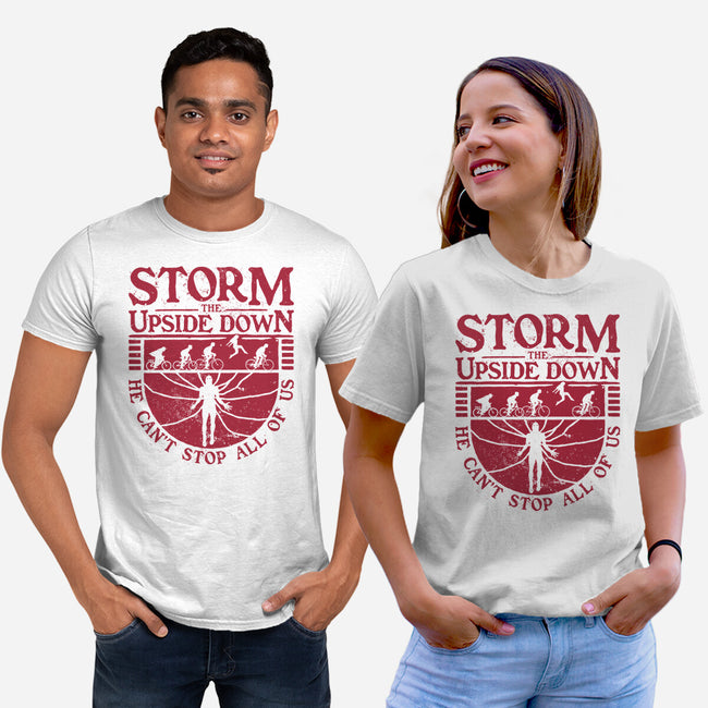 Storm The Upside Down-Unisex-Basic-Tee-teesgeex