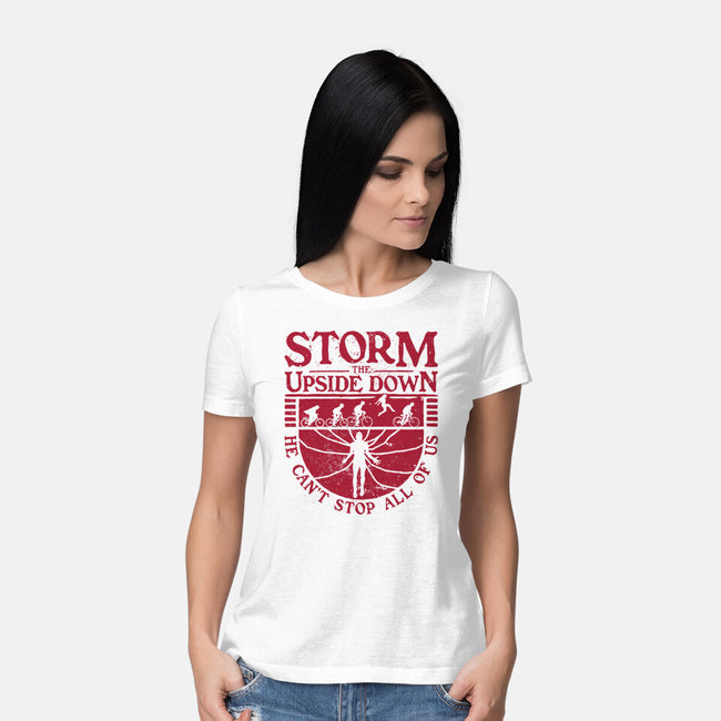 Storm The Upside Down-Womens-Basic-Tee-teesgeex